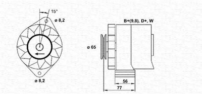 MAGNETI MARELLI 943356701010 -  Генератор